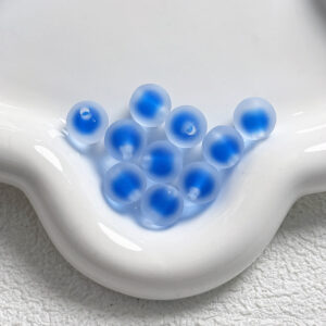12-sapphire blue / Size is about 16mm, hole diameter is about 3.3mm (sold by the piece)