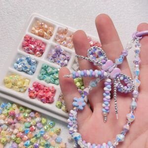 oly-8bfe47ea02c56736410240272db32ac4 Wholesale Starfruit Acrylic Loose Beads, Yellow UV Electroplated Straight Hole, DIY Phone Charm Craft Supply
