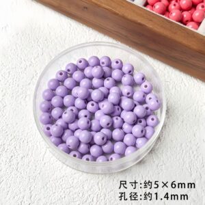 15-light purple / 6mm (sold by the piece)