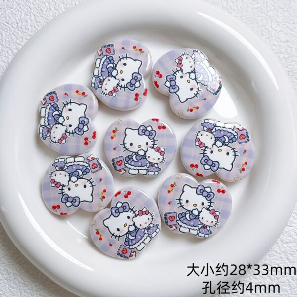 oly-8c701e83e17e33e6790748ff4862d0ce Wholesale Acrylic Cartoon Cat Double-Sided Printed Beads for DIY Phone Charms, Keychains & Bag Charm Jewelry Accessory OLY Exclusive