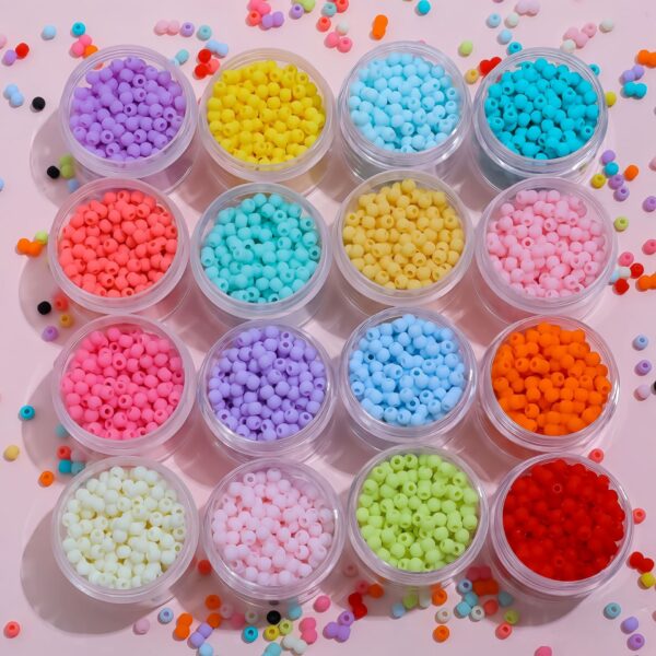 oly-8c7a45a810a3cbc70e382e55a41e1937 Wholesale Chic Macaron Pink Acrylic Beads 6mm 100pcs DIY Jewelry Making Kit for Bracelets Phone Charms Gift