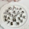 oly-8cac9a781b91153c5dcfb27b49262148 Wholesale Mirror Silver Plated Acrylic Letter Beads Large Hole DIY Phone Charm Bag Pendant Jewelry Making Craft Supply