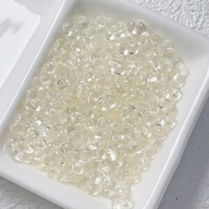 09-White / The size is about 4*6.5mm, the aperture is about 1.2mm