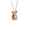 oly-8cf50e064b153efbe9a1b0b97a5ba435 Wholesale Pink Rabbit Pearl Cherry Blossom Pendant Necklace Cute Animal Design Electroplated Copper Fashion Jewelry Gift For Women