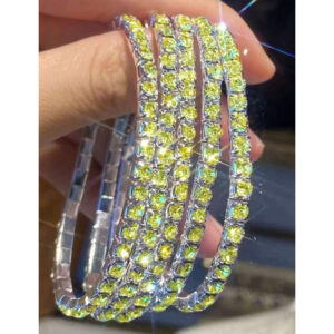 Sl-1005-1 row silver plated yellow