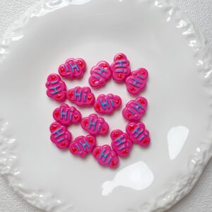 10-rose red / Size is about 25mm, hole diameter is about 3.5mm