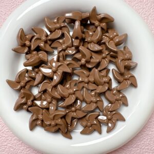 05-coffee color / Size is about 22mm, hole diameter is about 3mm