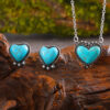 oly-8d72ce454acb87c0d2894db2f39bb1fe Wholesale Sweet Heart Earrings Necklace Set Romantic Love Theme Chic Fashion Jewelry For Women
