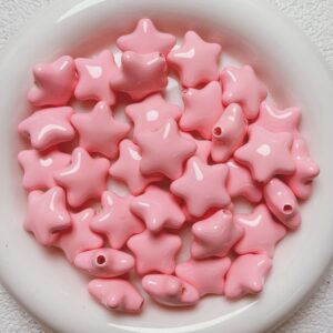 06-Pink / The size is about 21*20mm, the aperture is about 2.9mm