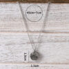 Wholesale Trendy Cactus Pendant Necklace Antique Silver Zinc Alloy Fashion Accessory