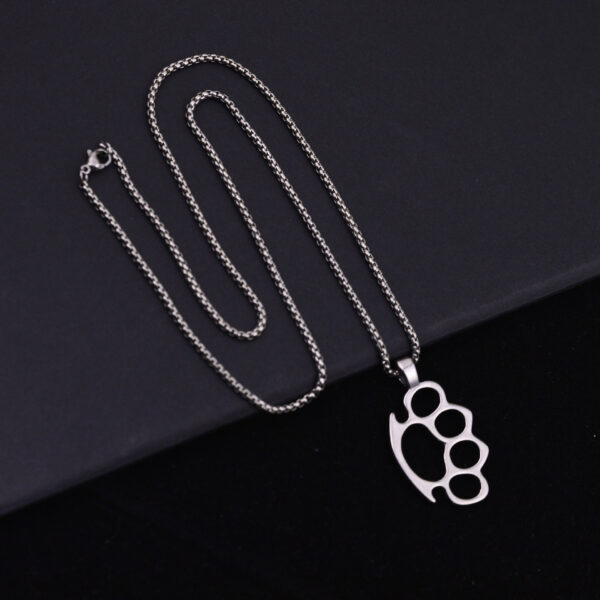 oly-8e5a0cbd0c0ec8be1ee1f4b35ca1a548 Wholesale Trendy Punk Hip Hop Tiger Claw Stainless Steel Pendant Necklace Unisex Streetwear Fashion Accessory