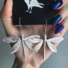 Wholesale Retro Dragonfly Earrings For Women Stylish Silver Alloy Electroplated Jewelry Party Wear Fashion Accessory
