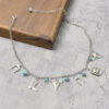 Wholesale Retro Western Cowboy Jewelry Set Vintage Turquoise Bull Head Boot Pendant Necklace Bracelet Fashion Accessory