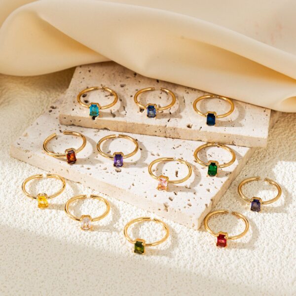 oly-8ec27b21d0435d81eb6aae9ebb0d6818 Wholesale Vintage December Birthstone Zircon Ring Copper Fashion Accessory Gift