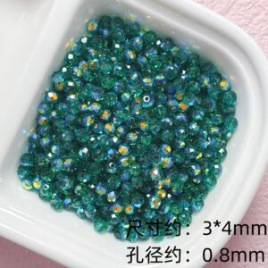 08-dark green / 4mm (100 pieces/pack)