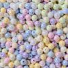 oly-8efe15e253e0c8b778a1d914452c4e0f Wholesale Luminous Acrylic Round Beads 8 12mm Light Pink Electroplated for DIY Jewelry Making Bracelet Phone Charm Craft Supply