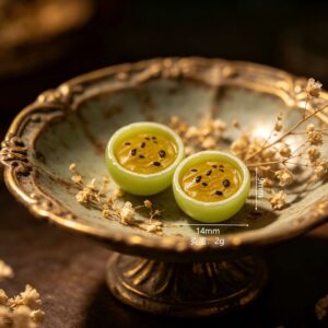 Mini half-cut fruit - green passion fruit