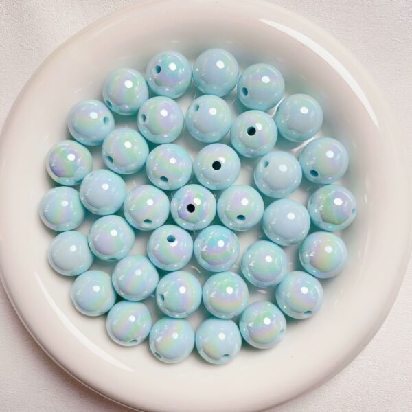 oly-8f3254cbf259128d1ebcf82fa267ea1a Wholesale Cream Blue UV Electroplated Acrylic Round Beads 10mm Glossy DIY Jewelry Making Car Charm Phone Pendant