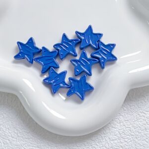 15-sapphire blue / Size is about 18mm, hole diameter is about 2.3mm