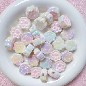 01-light pink / Size is about 20mm, hole diameter is about 4mm
