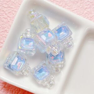 05-light blue / The size is about 13*18mm, the aperture is about 3.7mm