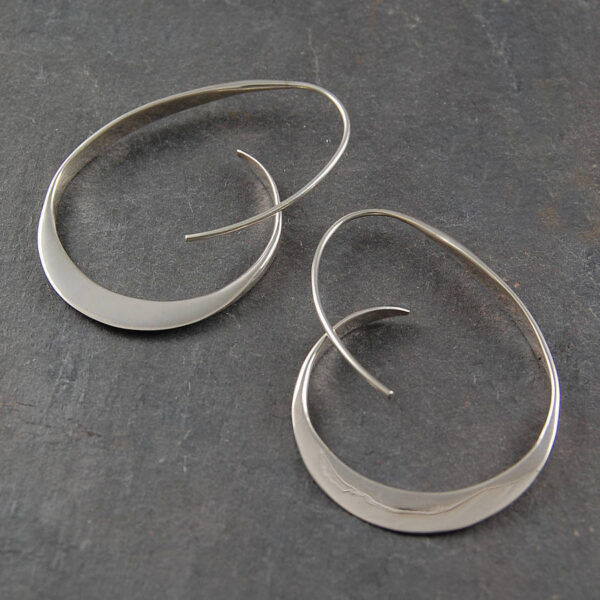 Wholesale Electroplated Alloy Spiral Exaggerated Large Circle Earrings Stylish Party Everyday Jewelry Gift