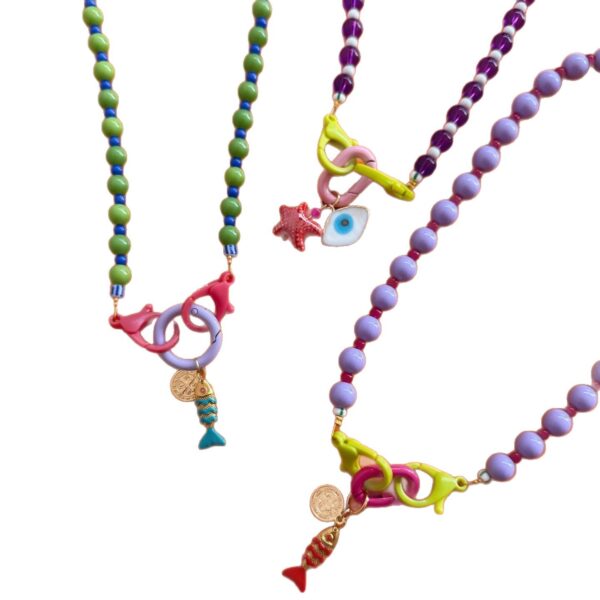 oly-8fb489f72ffacb2d1a8c769416681d5c Wholesale Y2K Gradient Beaded Starfish Necklace Trendy Fashion Jewelry Gift