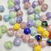 Wholesale UV Plated Acrylic Loose Beads Fig Meteorite Irregular Diamond Shape for DIY Phone Charm Car Hanging Craft