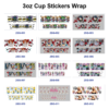 oly-8fb8fb562f376b80c249669221e5754a Wholesale 8pcs Fashion Portrait Cute Doll Pattern 3oz Cup Stickers Wrap OLY Exclusive
