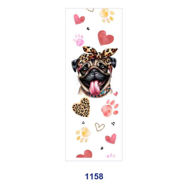 Wholesale 2/8/16pcs Variety Cute Dog Leopard Bow Paw Print Heart Floral Print Pen and Bookmark Stickers UV DTF Wraps OLY Exclusive