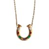 oly-8fd27082d0622909e7f5df545870b99c Wholesale Stainless Steel Rainbow Horseshoe U Shape Pendant Necklace With Zircon Women S Fashion Jewelry Gift
