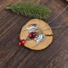 Wholesale Gothic Bat Wing Gemstone Pendant Necklace Vintage Halloween Jewelry For Everyday Layering