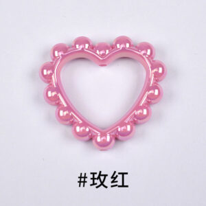 17-Rose Red / Size is about 39 * 43mm, aperture is about 2.6mm