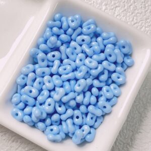 10-Blue / The size is about 4*6.5mm, the aperture is about 1.2mm