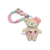 oly-9072a5b248c039f16836c2492dad6cba Wholesale Plush Bear Keychain Bag Charm Cute Pink Overalls Pendant Fashion Accessory Gift For Women