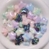 Wholesale Acrylic Star Beads Cream Pink Pentagram Shape Loose Beads for DIY Jewelry Car Hanging Phone Chain, Fashion Accessory