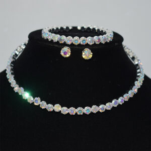 XL-2031 silver AB diamond set