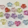 Wholesale Trendy Acrylic Star Beads Electroplated Colorful Loose Beads for DIY Jewelry Making and Layering