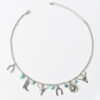 Wholesale Retro Western Cowboy Jewelry Set Vintage Turquoise Bull Head Boot Pendant Necklace Bracelet Fashion Accessory