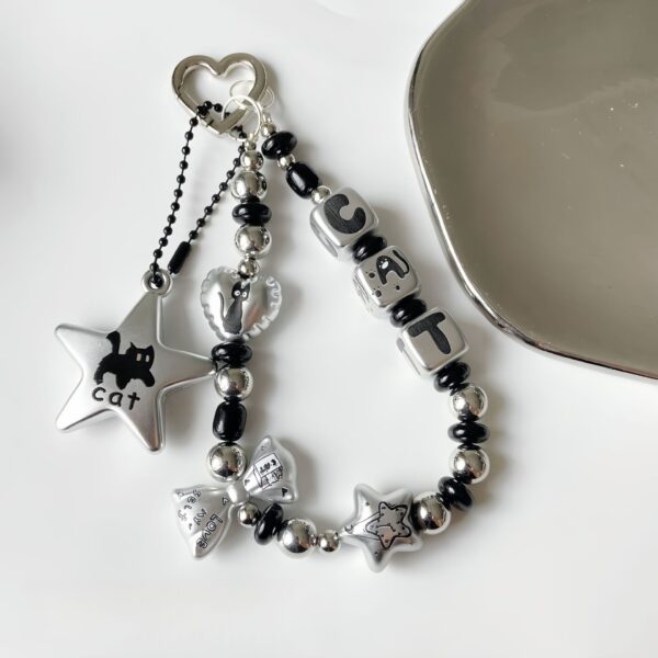 Wholesale Stylish Matte Acrylic Star Square Beads Loose Spacer Beads for DIY Phone Charm Jewelry Making
