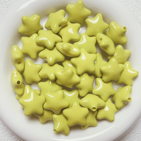 oly-9174ff611131503b41b33a74a3376c71 Wholesale Macaron Five-Point Star Acrylic Beads, Painted Finish for DIY Phone Charms, Keychains, Jewelry Accessories