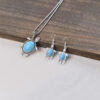 Wholesale Bohemian Turtle Earrings And Necklace Set Turquoise Layered Jewelry Gift Chic Vacation Style Accessory