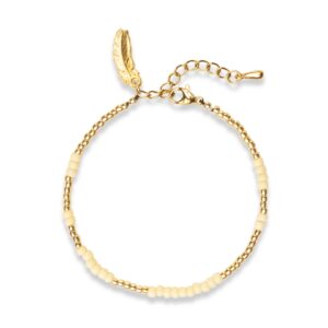 Off-white beaded bracelet