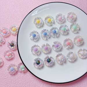 Wholesale Chic Acrylic Loose Beads, Light Purple UV Coated, DIY Phone Charm Keychain Craft Supply for Boutique Resale