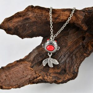 A koi pendant necklace