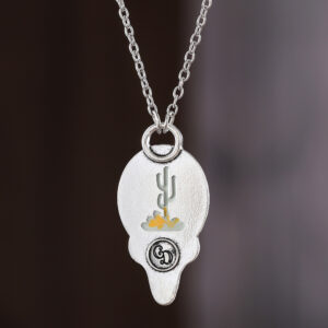 oly-9233d7e531caf50069469786f56d5630 Wholesale Retro Cactus Pendant Necklace Irregular Oil Drop Design Antique Silver Tone Chic Jewelry Accessory For Gift And Boutique Resale
