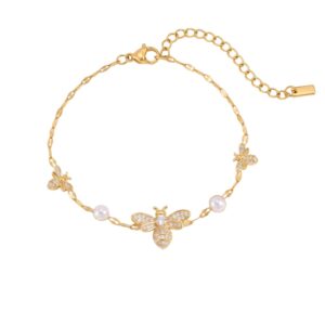 Bee pearl bracelet