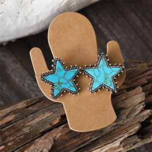 Five-pointed star earrings