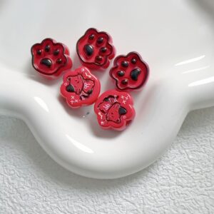 11-red / Size is about 20mm, hole diameter is about 4mm