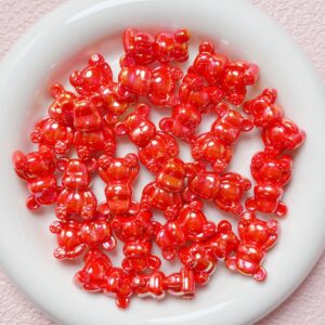 03-red / The size is about 25*17mm, the hole diameter is about 2.5mm (sold by piece)